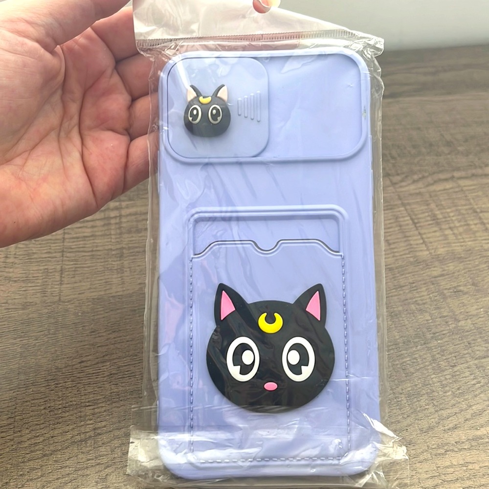 Purple Cat iPhone 11Pro Max Phone Case